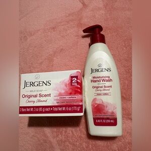 Jergens Cherry Almond Hand Wash and Soap Set